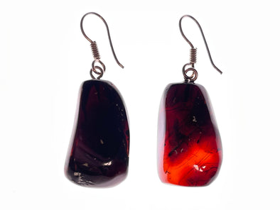 AMBER Crystal Earrings - Statement Earrings, Dangle Earrings, Handmade Jewelry, Healing Crystals and Stones, 48434-Throwin Stones