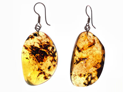 AMBER Crystal Earrings - Statement Earrings, Dangle Earrings, Handmade Jewelry, Healing Crystals and Stones, 48558-Throwin Stones