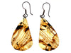 AMBER Crystal Earrings - Statement Earrings, Dangle Earrings, Handmade Jewelry, Healing Crystals and Stones, 50327-Throwin Stones