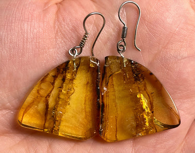 AMBER Crystal Earrings - Statement Earrings, Dangle Earrings, Handmade Jewelry, Healing Crystals and Stones, 50329-Throwin Stones