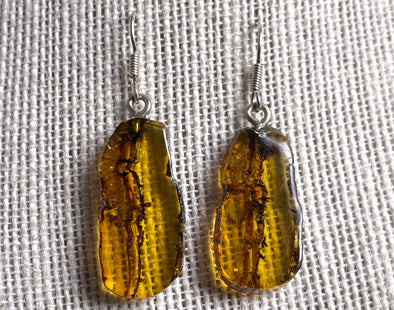 AMBER Crystal Earrings - Statement Earrings, Dangle Earrings, Handmade Jewelry, Healing Crystals and Stones, 50330-Throwin Stones