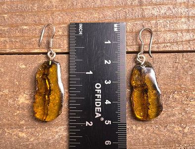 AMBER Crystal Earrings - Statement Earrings, Dangle Earrings, Handmade Jewelry, Healing Crystals and Stones, 50330-Throwin Stones