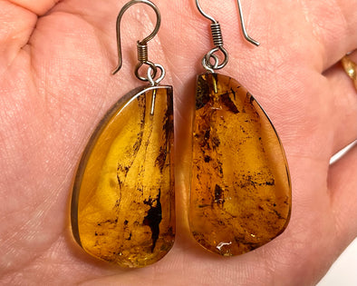 AMBER Crystal Earrings - Statement Earrings, Dangle Earrings, Handmade Jewelry, Healing Crystals and Stones, 50354-Throwin Stones