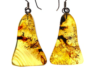 AMBER Crystal Earrings - Statement Earrings, Dangle Earrings, Handmade Jewelry, Healing Crystals and Stones, 50357-Throwin Stones