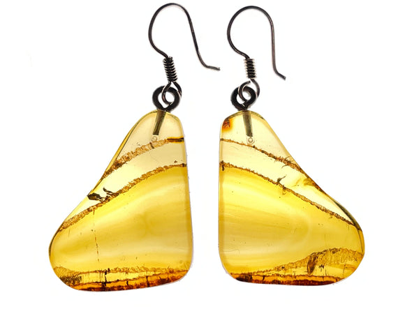 AMBER Crystal Earrings - Statement Earrings, Dangle Earrings, Handmade Jewelry, Healing Crystals and Stones, 50359-Throwin Stones