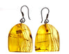 AMBER Crystal Earrings - Statement Earrings, Dangle Earrings, Handmade Jewelry, Healing Crystals and Stones, 50364-Throwin Stones