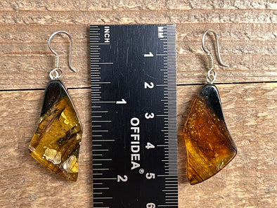 AMBER Crystal Earrings - Statement Earrings, Dangle Earrings, Handmade Jewelry, Healing Crystals and Stones, 50365-Throwin Stones