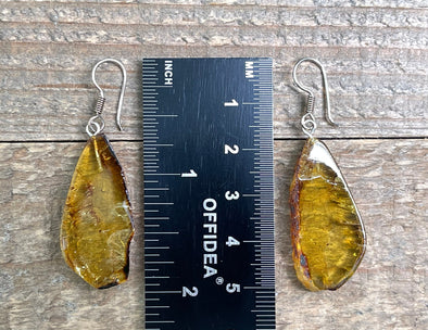AMBER Crystal Earrings - Statement Earrings, Dangle Earrings, Handmade Jewelry, Healing Crystals and Stones, 50370-Throwin Stones