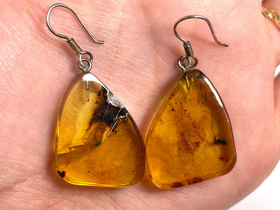 AMBER Crystal Earrings - Statement Earrings, Dangle Earrings, Handmade Jewelry, Healing Crystals and Stones, 50372-Throwin Stones