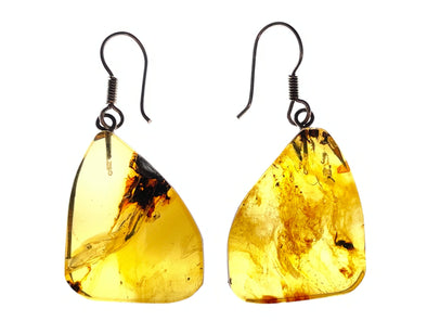 AMBER Crystal Earrings - Statement Earrings, Dangle Earrings, Handmade Jewelry, Healing Crystals and Stones, 50372-Throwin Stones