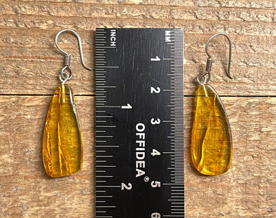 AMBER Crystal Earrings - Statement Earrings, Dangle Earrings, Handmade Jewelry, Healing Crystals and Stones, 50378-Throwin Stones