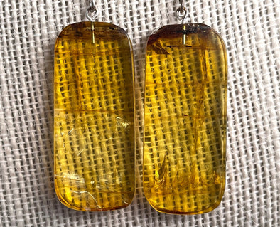 AMBER Crystal Earrings - Statement Earrings, Dangle Earrings, Handmade Jewelry, Healing Crystals and Stones, 50379-Throwin Stones