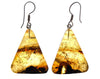 AMBER Crystal Earrings - Statement Earrings, Dangle Earrings, Handmade Jewelry, Healing Crystals and Stones, 50384-Throwin Stones