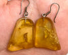 AMBER Crystal Earrings - Statement Earrings, Dangle Earrings, Handmade Jewelry, Healing Crystals and Stones, 50385-Throwin Stones