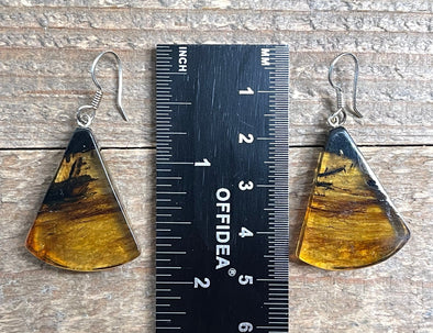 AMBER Crystal Earrings - Statement Earrings, Dangle Earrings, Handmade Jewelry, Healing Crystals and Stones, 50387-Throwin Stones