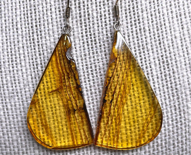 AMBER Crystal Earrings - Statement Earrings, Dangle Earrings, Handmade Jewelry, Healing Crystals and Stones, 50394-Throwin Stones