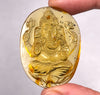 AMBER Crystal Ganesha - Crystal Carving, Housewarming Gift, Home Decor, Healing Crystals and Stones, 52675-Throwin Stones