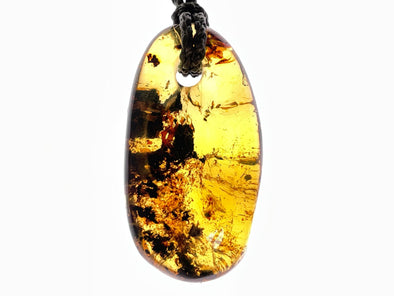 AMBER Crystal Necklace - Pendant Necklace, Handmade Jewelry, Healing Crystals and Stones, 48535-Throwin Stones