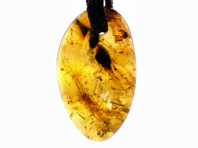 AMBER Crystal Necklace - Pendant Necklace, Handmade Jewelry, Healing Crystals and Stones, 48542-Throwin Stones