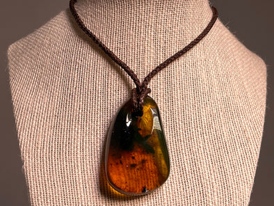AMBER Crystal Necklace - Pendant Necklace, Handmade Jewelry, Healing Crystals and Stones, 48543-Throwin Stones