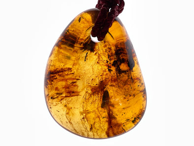 AMBER Crystal Necklace - Pendant Necklace, Handmade Jewelry, Healing Crystals and Stones, 48550-Throwin Stones