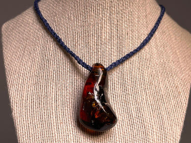 AMBER Crystal Necklace - Pendant Necklace, Handmade Jewelry, Healing Crystals and Stones, 48552-Throwin Stones