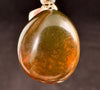 AMBER Crystal Pendant - Sterling Silver - Pendant Necklace, Fine Jewelry, Healing Crystals and Stones, 53448-Throwin Stones