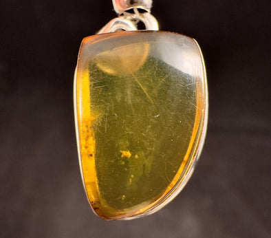 AMBER Crystal Pendant - Sterling Silver - Pendant Necklace, Fine Jewelry, Healing Crystals and Stones, 53451-Throwin Stones