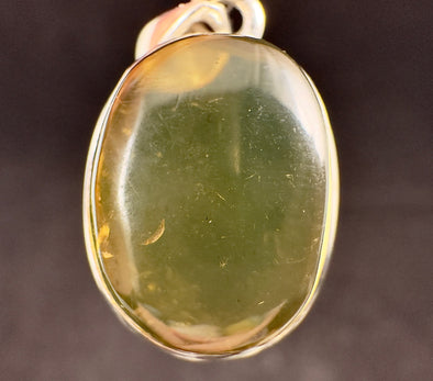 AMBER Pendant - AAA, Sterling Silver - Crystal Pendant, Fine Jewelry, Healing Crystals and Stones, 53432-Throwin Stones