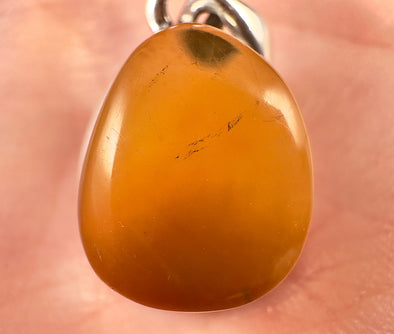 AMBER Pendant - AAA, Sterling Silver - Crystal Pendant, Fine Jewelry, Healing Crystals and Stones, 53434-Throwin Stones