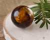 AMBER Sphere - Crystal Ball, Crystal Sphere, Housewarming Gift, Home Decor, E0356-Throwin Stones