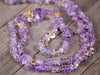 AMETHYST CITRINE Crystal Necklace - Chip Beads - Long Crystal Necklace, Beaded Necklace, Handmade Jewelry, E1790-Throwin Stones