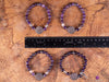 AMETHYST Crystal Bracelet - Flower of Life, Clear QUARTZ, Round Beads - Charm Bracelet, Beaded Bracelet, Handmade Jewelry, E1949-Throwin Stones
