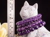 AMETHYST Crystal Bracelet - Round Beads - Beaded Bracelet, Birthstone Bracelet, Handmade Jewelry, Healing Crystal Bracelet, E0608-Throwin Stones