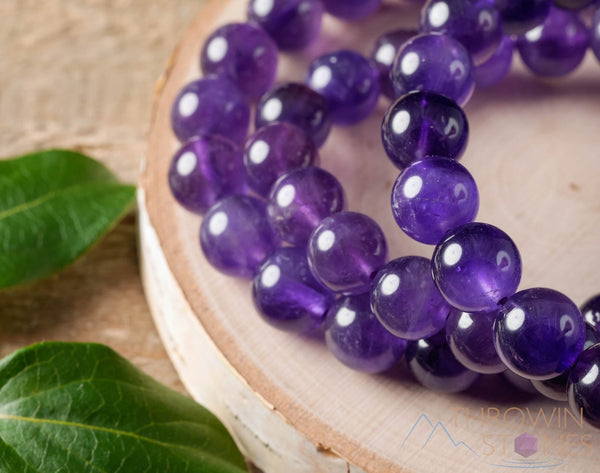 Oval Purple Amethyst Crystal Bracelet Special Dark Colors, For Healing at  Rs 550/piece in Kalyan