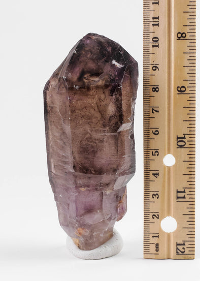 AMETHYST Scepter w Red HEMATITE Needles, Raw Crystal - Birthstone, Unique Gift, Home Decor, Boho Decor, 38611-Throwin Stones