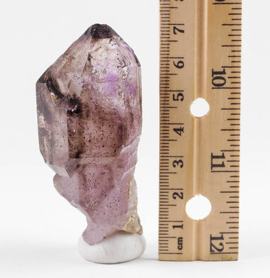 AMETHYST Scepter w Red HEMATITE, Raw Crystal - Birthstone, Unique Gift, Home Decor, Boho Decor, 38556-Throwin Stones