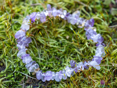 AMETRINE Citrine Amethyst Crystal Bracelet - Chip Beads - Beaded Bracelet, Handmade Jewelry, Healing Crystal Bracelet, E1776-Throwin Stones