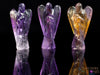 AMETRINE Crystal Angel - Crystal Carving, Angel Figurines, Home Decor, Healing Crystals and Stones, E1191-Throwin Stones