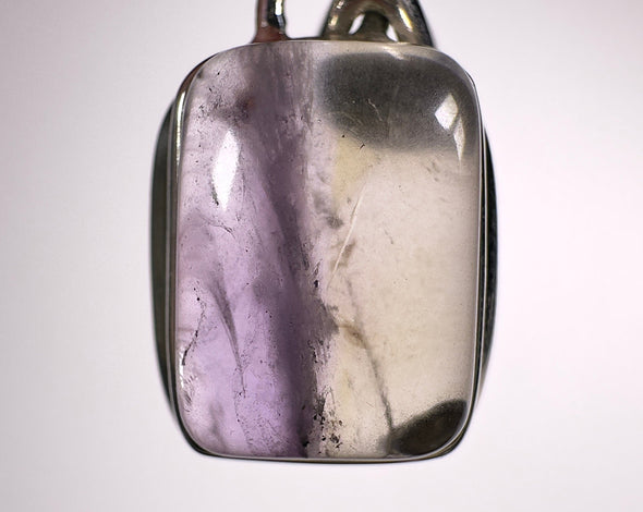 AMETRINE Crystal Pendant - Square - Authentic Polished Ametrine Sterling Silver Gemstone Pendant from Bolivia, 54101-Throwin Stones
