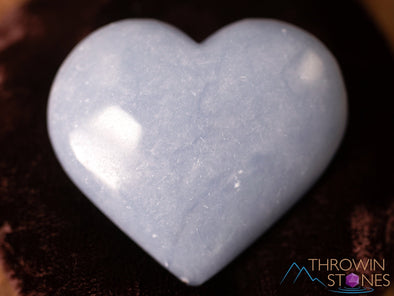 ANGELITE Crystal Heart - Self Care, Mom Gift, Home Decor, Healing Crystals and Stones, E0163-Throwin Stones