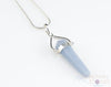 ANGELITE Crystal Pendant - Crystal Points, Handmade Jewelry, Healing Crystals and Stones, E0917-Throwin Stones