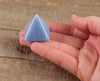 ANGELITE Crystal Pyramid - Sacred Geometry, Metaphysical, Healing Crystals and Stones, E1109-Throwin Stones