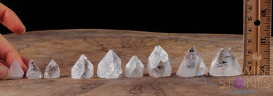 APOPHYLLITE Pyramid, Raw Crystals - Metaphysical, Home Decor, Raw Crystals and Stones, E0351-Throwin Stones