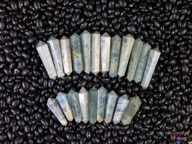 AQUAMARINE Crystal Point - Mini - Jewelry Making, Healing Crystals and Stones, E2075-Throwin Stones