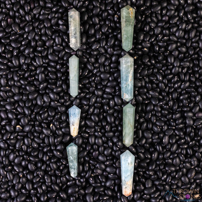 AQUAMARINE Crystal Point - Mini - Jewelry Making, Healing Crystals and Stones, E2075-Throwin Stones