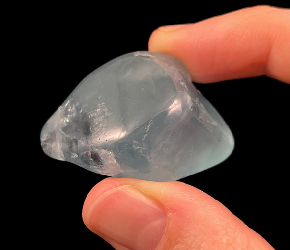 AQUAMARINE Tumbled Stone - AAA Grade Cat's Eye - Tumbled Crystal, Birthstone, Self Care, Healing Crystals and Stones, 51452-Throwin Stones