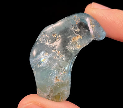 AQUAMARINE Tumbled Stone - AAA Grade Polished Blue Crystal Collection, Birthstone, Self Care, 51449-Throwin Stones