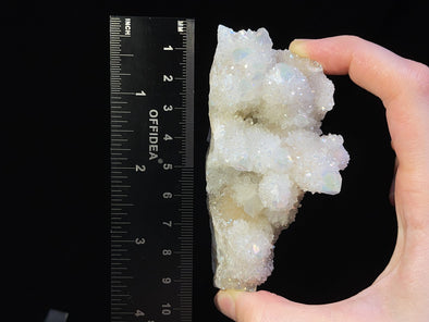AURA QUARTZ Angel White - Rainbow Quartz Crystal, Crystal Cluster, Spirit Quartz, Boho Decor, 46744-Throwin Stones