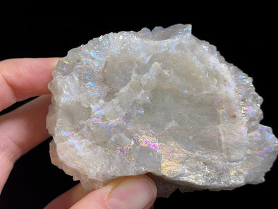 AURA QUARTZ Angel White - Rainbow Quartz Crystal, Crystal Cluster, Spirit Quartz, Boho Decor, 46748-Throwin Stones